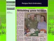 Tablet Screenshot of platypuspatch.com